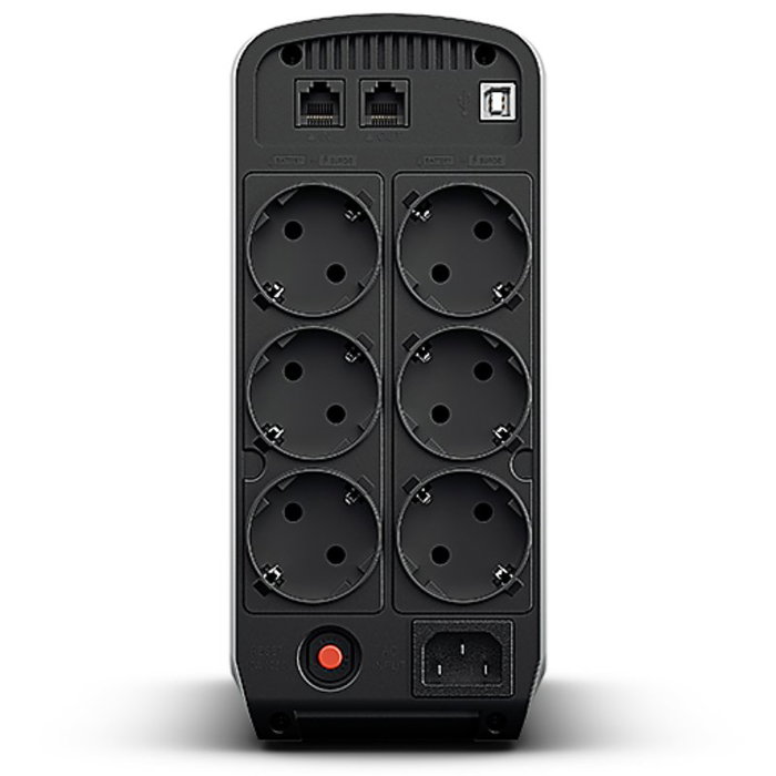 CyberPower CP900EPFCLCD SAI UPS Interactivo de Línea 900VA 540W Salida Onda Sinusoidal Pura Torre Negro con 6 Tomas Protección Teléfono/Red LCD